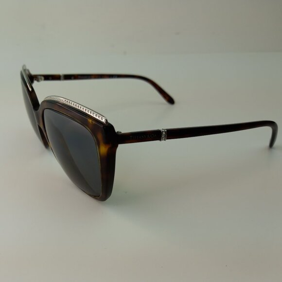 Tiffany & Co. Tortoise Shell Sunglasses with Silver Accents - Picture 2 of 12